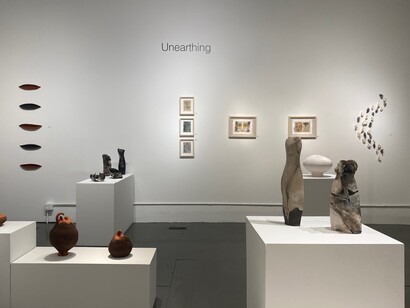 Pinar Aral and Mirentxu Ganzarain, Unearthing, exhibition view. Courtesy of SoNa Chicago Contemporary Art
