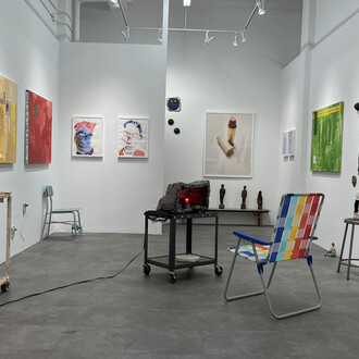 The Breaking Room, Nan Collymore, Julia Jalowiec and Pamela Sneed, installation view. Courtesy of Kates-Ferri Projects