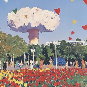 Marat Guelman and the Group +-Komma, Bomb #5 (After Kabakov) (detail), 2025. Courtesy of Ethan Cohen Gallery 