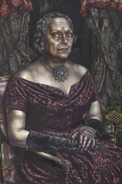 Ivan Albright. 'Portrait of Mary Block', 1955/57. Gift of Mary and Leigh Block. © The Art Institute of Chicago.