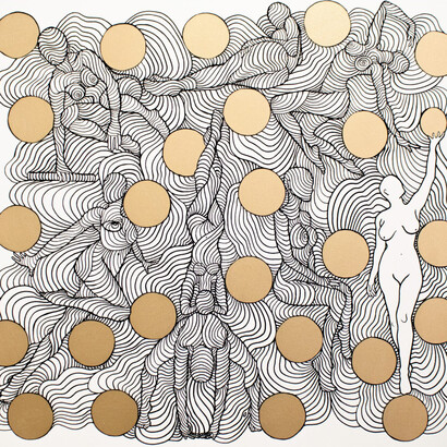 Mobina Nouri, The dance of inspiration. Courtesy of Advocartsy Gallery