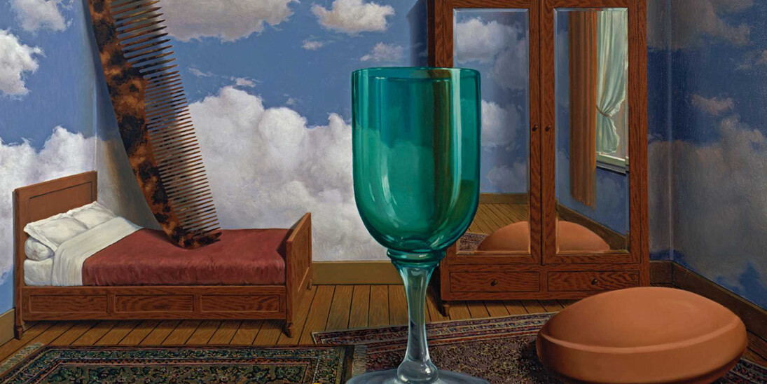 René Magritte, Les valeurs personnelles, 1952, San Francisco Museum of Modern Art (SFMOMA) purchase through a gift of Phyllis C. Wattis © 2017, Charly Herscovici c/o SABAM