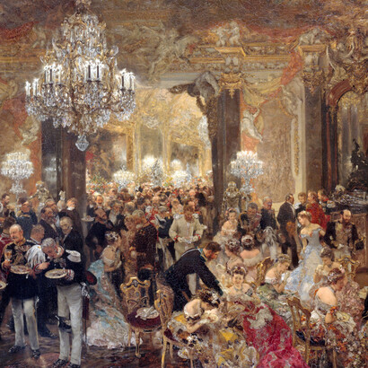 «El baile de la ópera» (1878), Adolph von Menzel