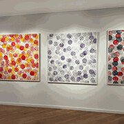 Marco Adamo, L’arte nel Pallone, vista della mostra. Per gentile concessione della Contini Art Gallery