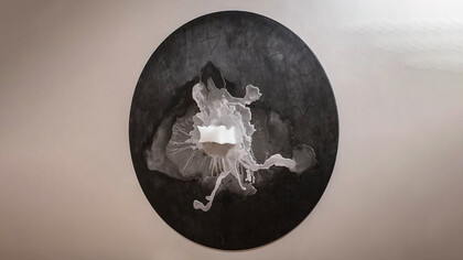 Raffaele Avella, Bianconero, collettiva, 2014, Spazio Amira, Nola, foto Rosario Spanò proDUCKtion.it
