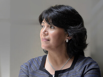 Yasna Provoste (51), actual presidenta del Senado