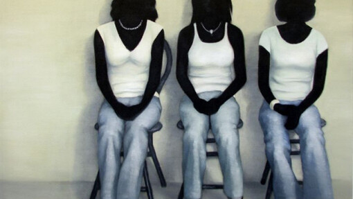 Nguyen Thai Tuan, Black Painting No.27, 2008, olio su tela, 110 x 130 cm