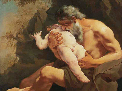 'Saturno devorando a su hijo' de Giulia Lama