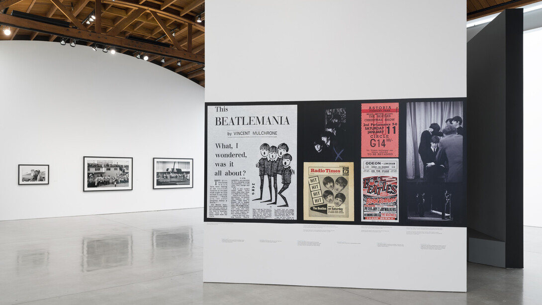 Paul McCartney, Rearview mirror. Photographs, December 1963–February 1964, exhibition view. Courtesy of Gagosian Gallery