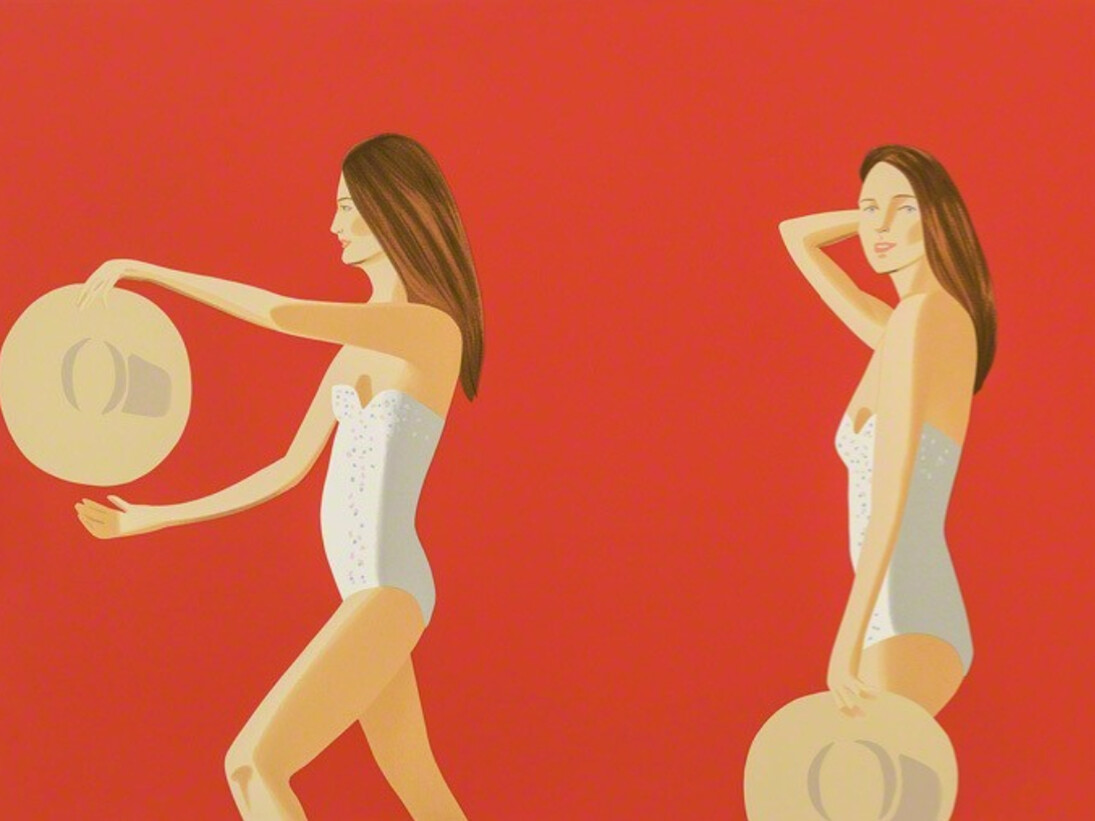 Alex Katz, Ariel (Red), 2016. Courtesy of Kenneth A. Friedman & Co.