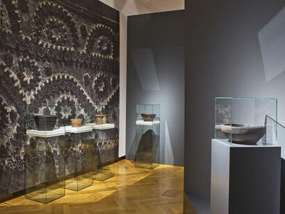 Archaics. The lithuanian folk art of the 18th – 20th c., exhibition view. Courtesy of M. K. Čiurlionis National Museum of Art 