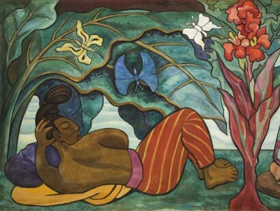 Diego Rivera, Juchitán River Río Juchitán (panel 4). Courtesy of Dallas Museum of Art