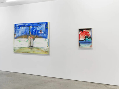 George Nelson Preston, Ayahuasca notebook paintings journeys and returns, exhibition view. Courtesy of Ryan Lee Gallery