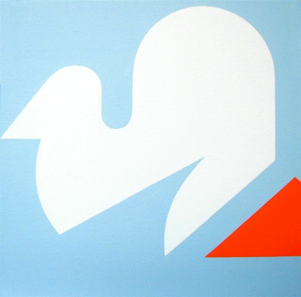 Ester Grossi, AU, acrilico su tela, 30 x 30 cm, 2014