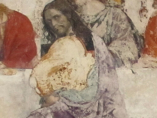 Sodoma, Ultima Cena, affresco, particolare