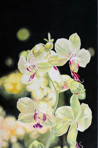 Asta Caplan, In Shape of Light III, Oil on Canvas, 55" x 35"