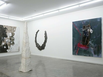 Rosy Keyser & Brie Ruais, Exhibition view. Courtesy of Romer Young Gallery