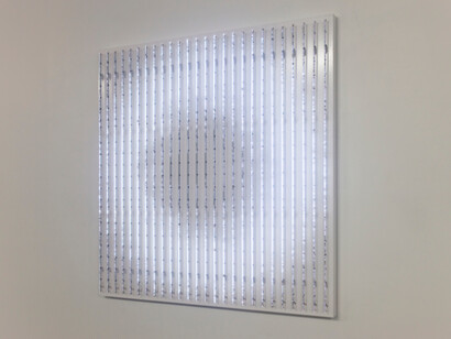 Leo Villareal, Exhibition view. Courtesy of Pace Gallery