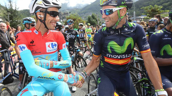 Fabio Aru e Alejandro Valverde