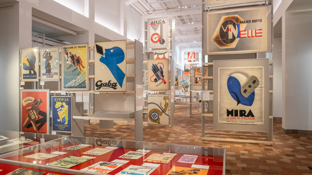 Avant-garde, le design graphique en mutation, vue d’exposition. Avec l'aimable autorisation du Museum für Gestaltung
