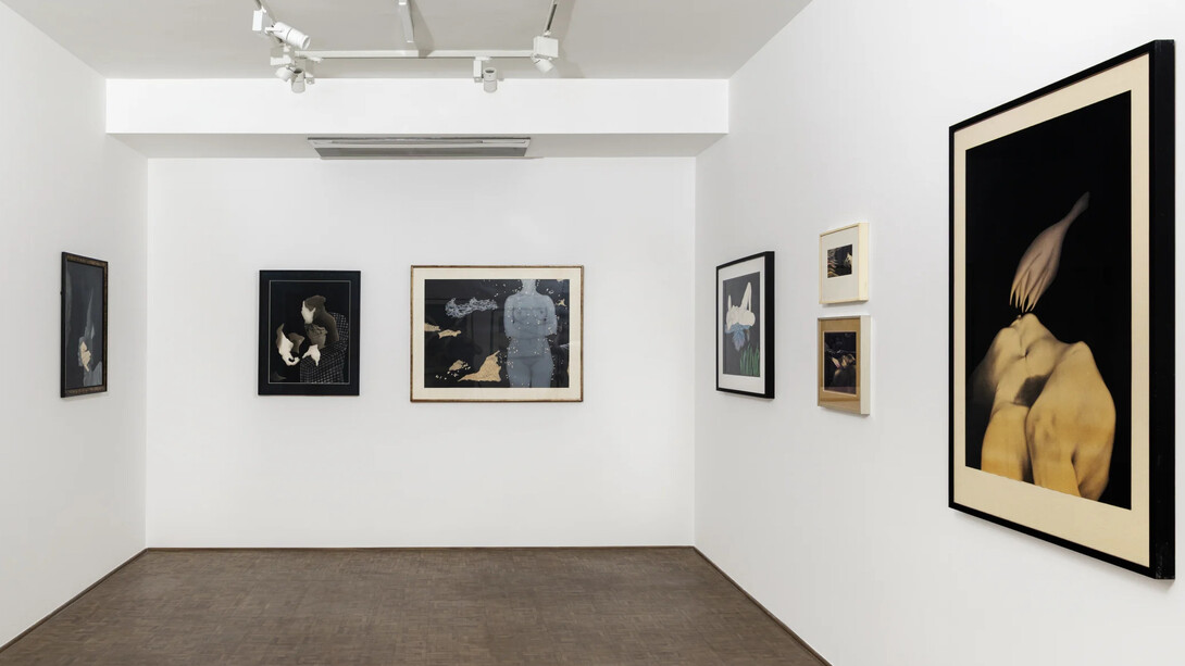 Vasundhara Tewari Broota, Woman song | Looking back, exhibition view. Courtesy of Vadehra Art Gallery