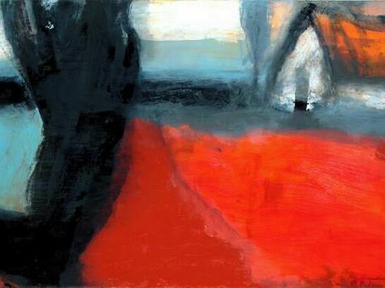 Hughie O'Donoghue, Fiachra: Open Door, Oil on linen canvas, 125 x 217 cm, 2013