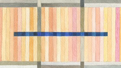 Thirds divided, watercolour, 16 x 12cm, Mark Weighton, 2024