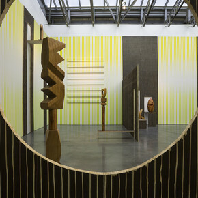 Claudia Comte, No Melon No Lemon, January 29 – March 21, 2015. Installation View: Gladstone Gallery, New York. Courtesy Gladstone Gallery, New York and Brussels. Photo: David Regen