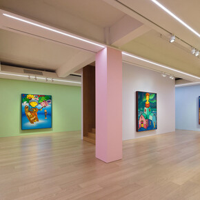 Osgemeos, Portal of dreams, exhibition view. Courtesy of Lehmann Maupin