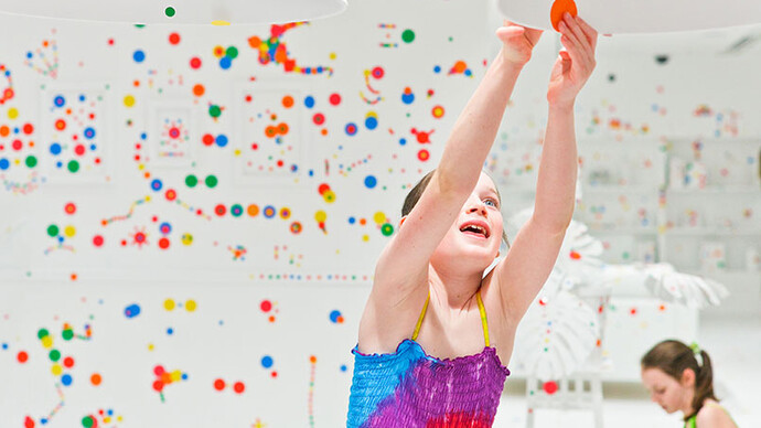 Yayoi Kusama: The obliteration room. Courtesy of Auckland Art Gallery