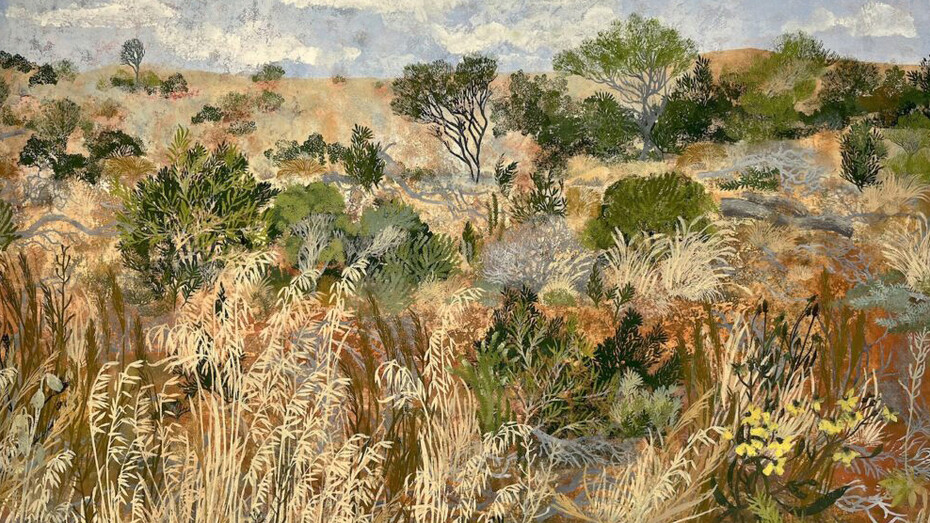 Changing the landscape, artwork in exhibition. Courtesy of Linton and Kay