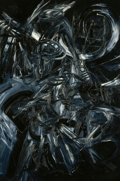 Antonio Saura, Inès (détail), 1957. Avec l'aimable autorisation du Centre Pompidou Málaga