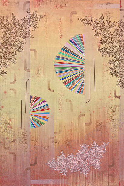 Gabe Brown, Pink haze (detail), 2026. Courtesy of Kenise Barnes Fine Art
