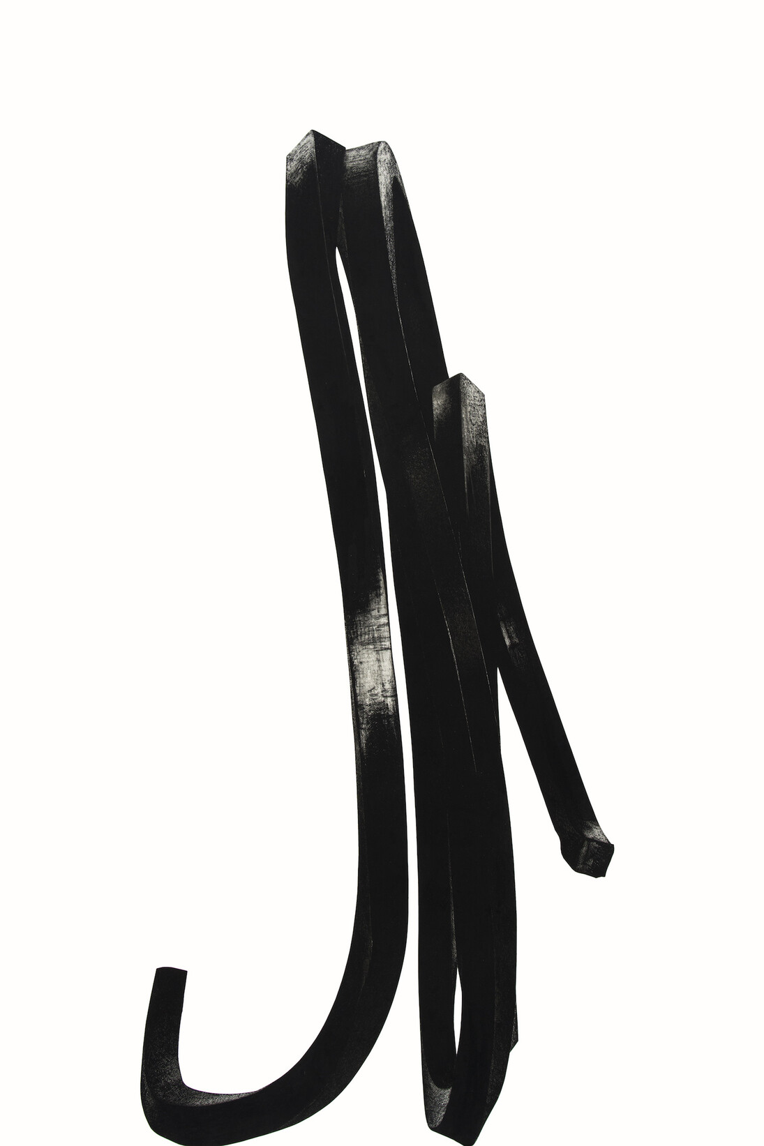 Bernar Venet Indeterminate Line, 2016 oil stick, graphite and collage on paper 86 5/8x60 1/4 inches 220 x153cm (PK 23221) – for reference. Courtesy of Paul Kasmin Gallery