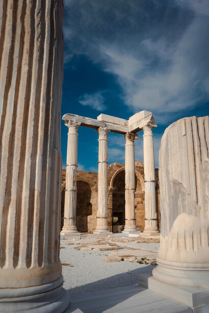 Ruinas del Templo romano de Apolo, Side, Turquía