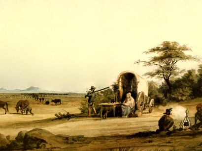 Una pintura sobre los primeros bóeres