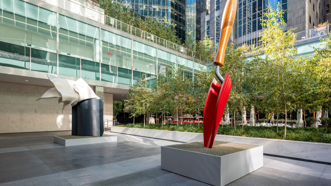 Claes Oldenburg and Coosje van Bruggen, Lever house, exhibition view. Courtesy of Paula Cooper Gallery