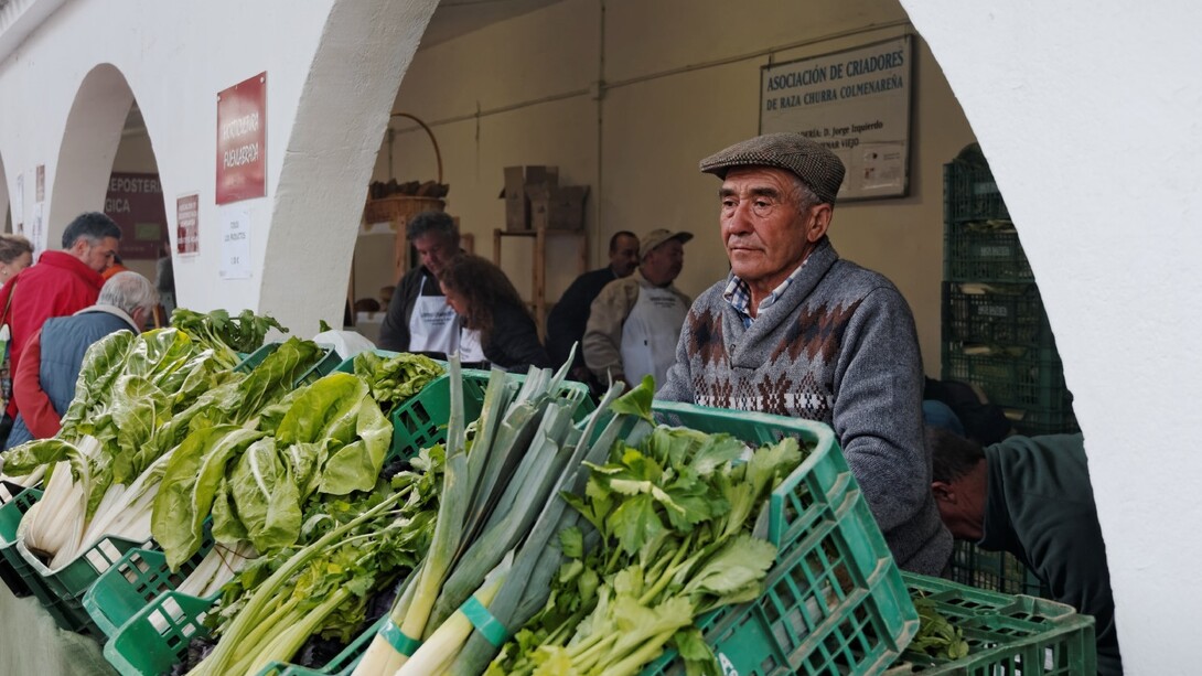 Vendedor en el Día de Mercado de la Casa de Campo