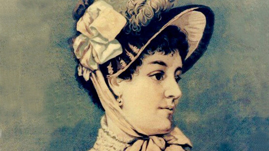 Pintura de Bárbara Heliodora Guilhermina da Silveira em óleo sobre tela, cerca de 1790. Autor desconhecido
