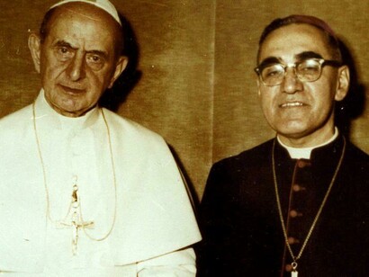 Reunión del papa Pablo VI y monseñor Romero, arzobispo de San Salvador (1978)