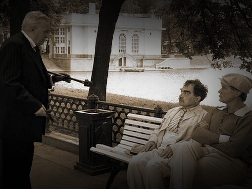 Master i Margarita (Russia, 2005)
Da sinistra a destra: Satana/Woland, Berlioz, Bezdomny 
