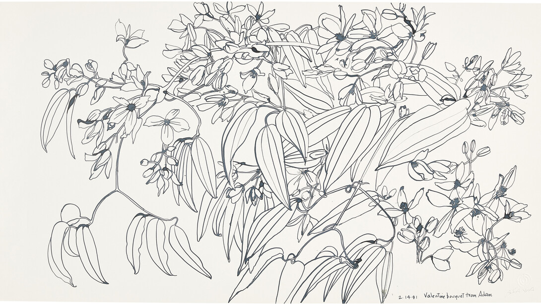 Ruth Asawa, Bouquet de la Saint-Valentin d'Adam (PF.555) [Valentine Bouquet from Adam (PF.555)], 1991. 
Avec l'aimable autorisation du Musée Guggenheim de Bilbao