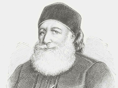 An older and wiser Muhammed Ali Pasha drawn in 1844 in Egypt