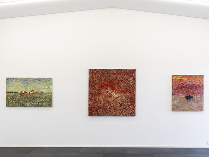 Various artists, Heaven and Earth, exhibition view. Courtesy of Xippas