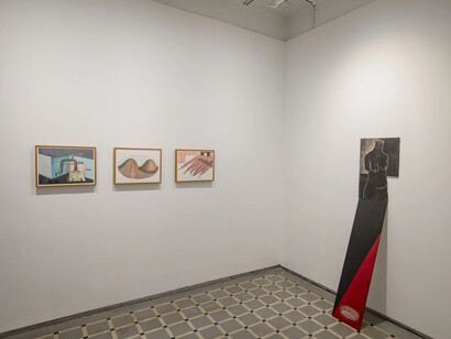 Various artists, Artists for artists, exhibition view. Courtesy of Experimenter Gallery