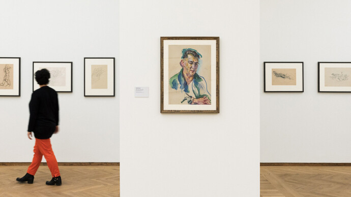 Anton Kolig, Exhibition view. Courtesy of Leopold Museum