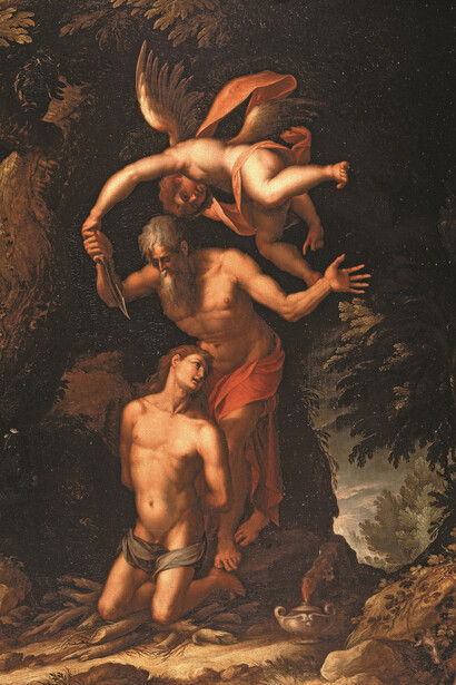 Jacopo Ligozzi, Sacrificio d’Isacco, 1586 ca, olio su tavola, Firenze, Galleria degli Uffizi