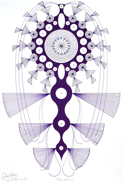 Carlos Estevez, Cloudina, 2023. Courtesy of Pan American Art Projects Gallery 