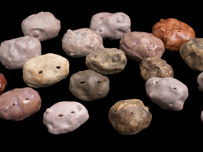 Oona Grimes, A Choir of Potatoes, 2014, Photo by Peter White