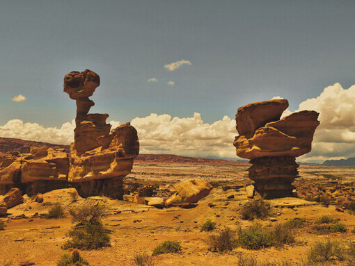 El Submarino. Parque Nacional Ischigualasto, San Juan, Argentina. Fotografía y edición digital por Gabriel Lopez